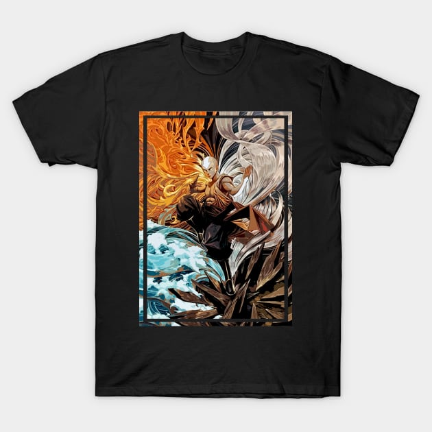 Aang Rage Mode Avatar T-Shirt by aldistar